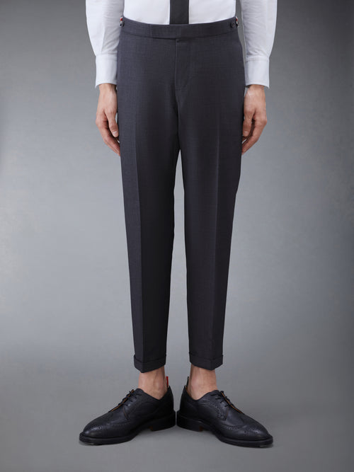 TWILL LOW RISE TROUSERS