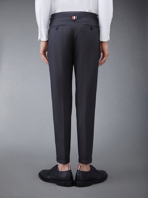 TWILL LOW RISE TROUSERS