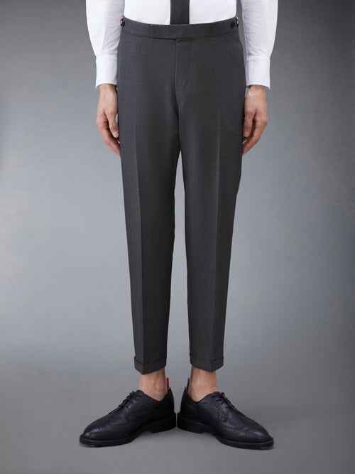 TWILL LOW RISE TROUSERS