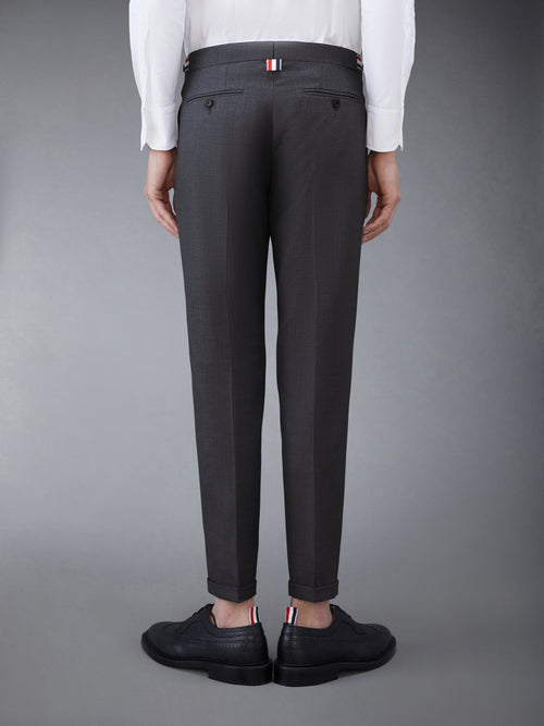 TWILL LOW RISE TROUSERS