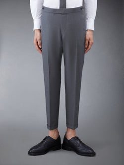 TWILL LOW RISE TROUSERS