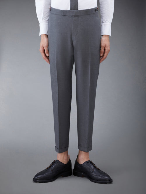 TWILL LOW RISE TROUSERS