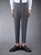 TWILL LOW RISE TROUSERS - MED GREY