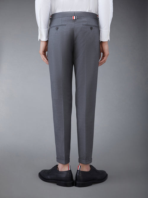 TWILL LOW RISE TROUSERS