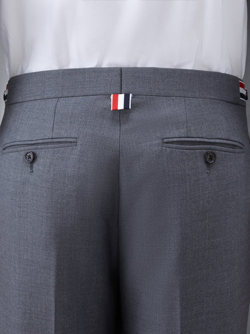 TWILL LOW RISE TROUSERS