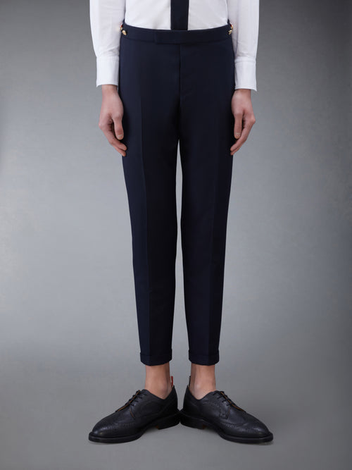 TWILL LOW RISE TROUSERS