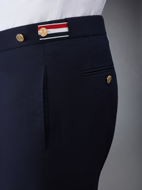 TWILL LOW RISE TROUSERS