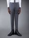 STEP TWILL SCHOOL UNIFORM 4-BAR LOW RISE SKINNY TROUSERS - MED GREY