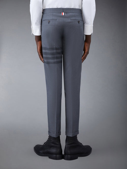 STEP TWILL SCHOOL UNIFORM 4-BAR LOW RISE SKINNY TROUSERS