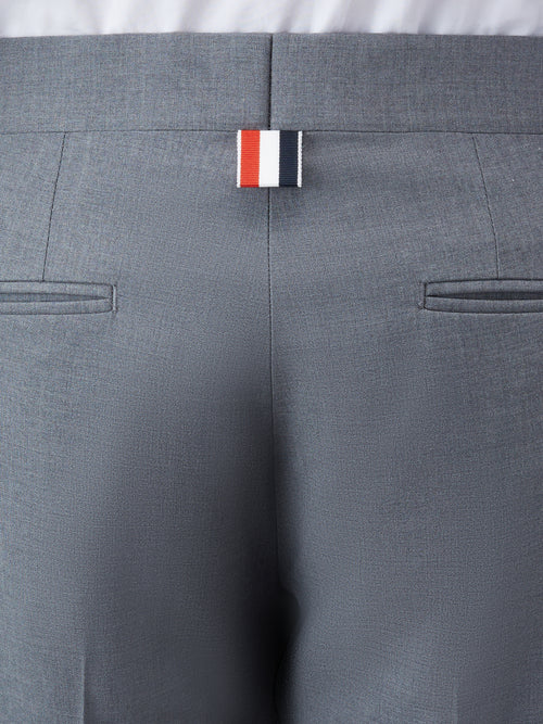 PLAIN WEAVE 4-BAR LOW RISE TROUSERS