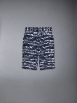 MELANGE TULLE YARN TWEED BELTLOOP SHORTS