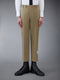 COTTON TWILL CHINO TROUSERS - CAMEL