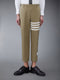 COTTON TWILL 4-BAR UNCONSTRUCTED CHINO TROUSERS - CAMEL