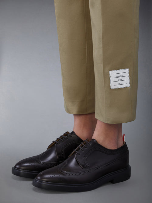 COTTON TWILL 4-BAR UNCONSTRUCTED CHINO TROUSERS