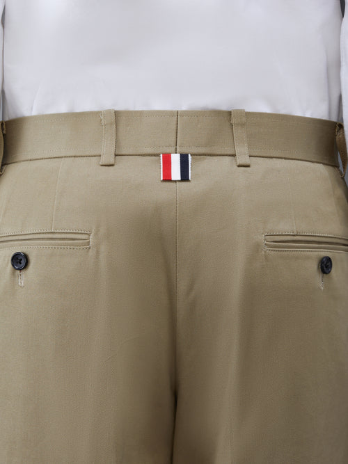 COTTON TWILL 4-BAR UNCONSTRUCTED CHINO TROUSERS