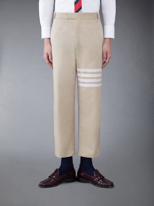 COTTON 4-BAR STRAIGHT LEG TROUSER