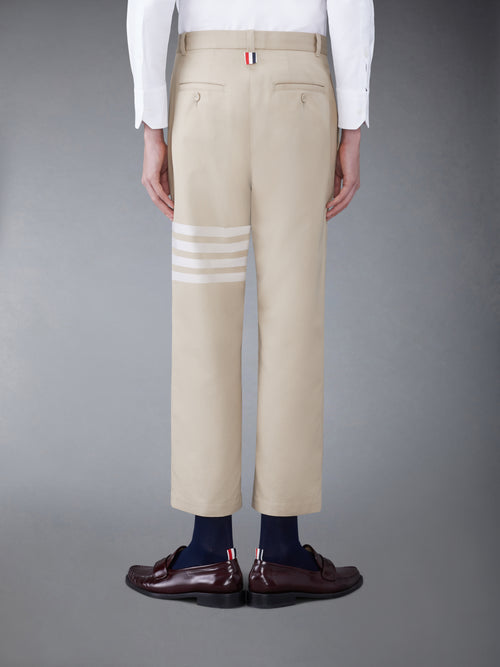 COTTON 4-BAR STRAIGHT LEG TROUSER