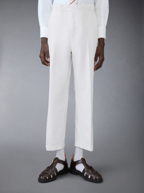 COTTON TWILL UTILITY TROUSERS