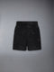 CORDUROY MID THIGH UTILITY SHORTS - BLACK