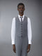 TWILL 5-BUTTON VEST - MED GREY