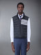 POLY TWILL DOWN 4-BAR SKI VEST - CHARCOAL