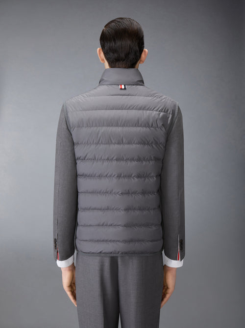 ULTRA LIGHT NYLON TECH FUNNEL NECK DOWN VEST