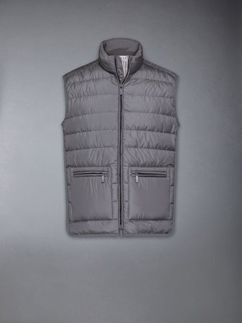 ULTRA LIGHT NYLON TECH FUNNEL NECK DOWN VEST