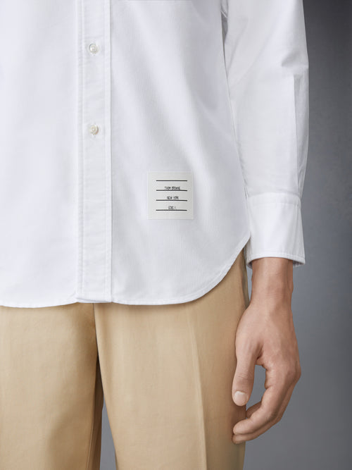 SOLID OXFORD 4-BAR POINT COLLAR SHIRT