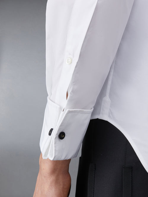 POPLIN FRENCH CUFF TUXEDO SHIRT