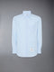 SOLID POPLIN TWIN DEEDLE CONTRAST TOPSTITCHING SHIRT - LIGHT BLUE