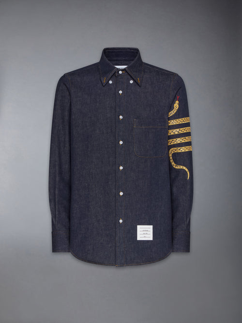 LUNAR NEW YEAR STRAIGHT FIT DENIM SHIRT