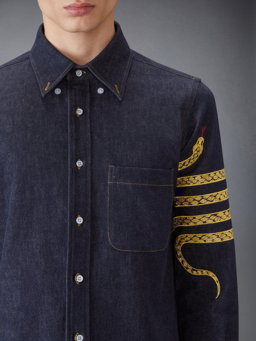 LUNAR NEW YEAR STRAIGHT FIT DENIM SHIRT