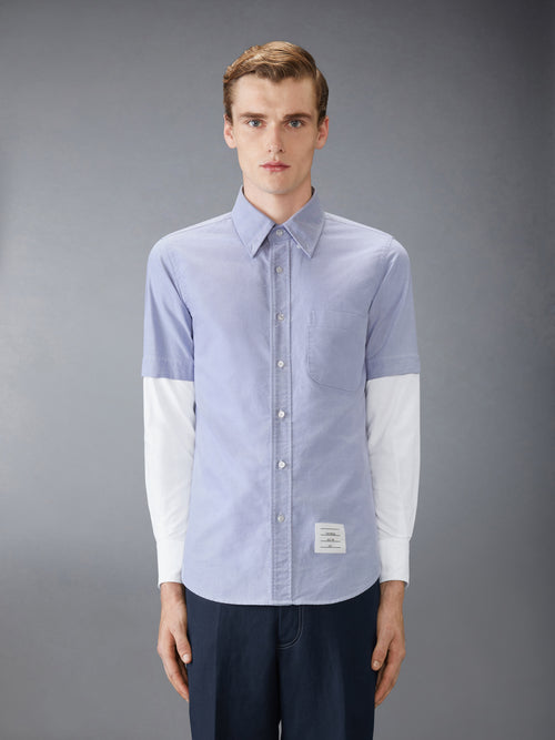 OXFORD STACKED SLEEVE SHIRT