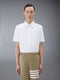 Oxford 4-Bar Straight Fit Shirt - WHITE