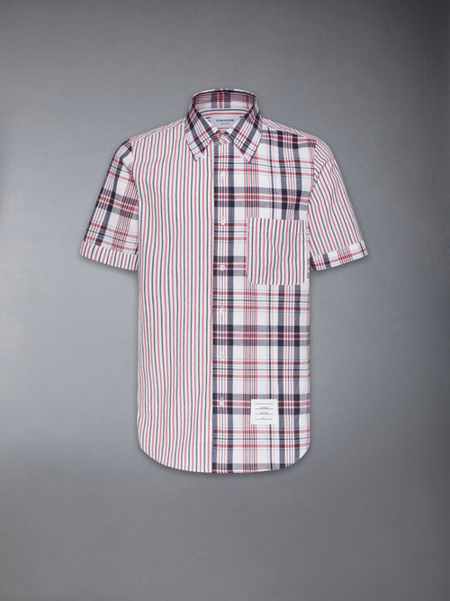 FUNMIX MADRAS COTTON SHORT SLEEVE SHIRT