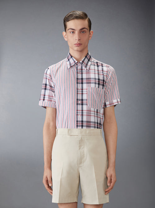 FUNMIX MADRAS COTTON SHORT SLEEVE SHIRT