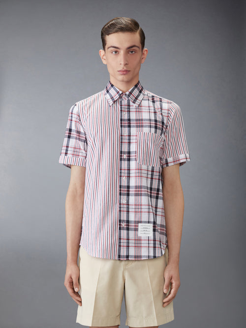 FUNMIX MADRAS COTTON SHORT SLEEVE SHIRT