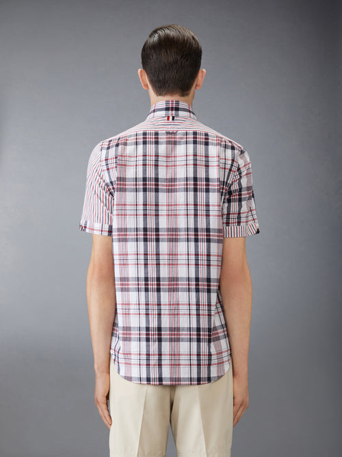 FUNMIX MADRAS COTTON SHORT SLEEVE SHIRT