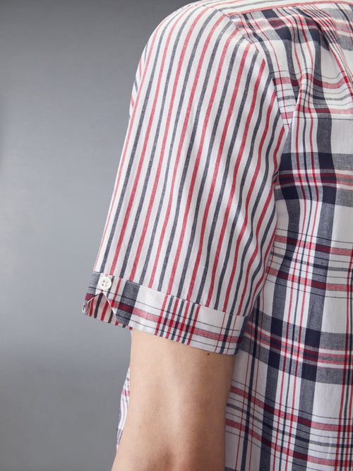 FUNMIX MADRAS COTTON SHORT SLEEVE SHIRT