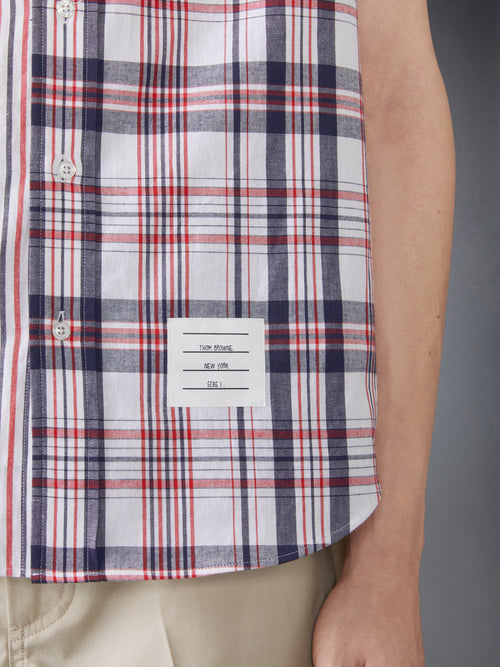 FUNMIX MADRAS COTTON SHORT SLEEVE SHIRT