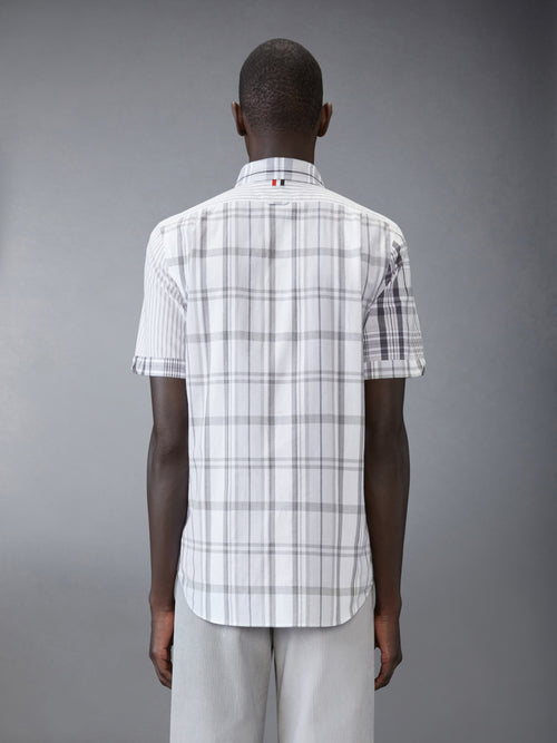 FUNMIX MADRAS COTTON SHORT SLEEVE SHIRT