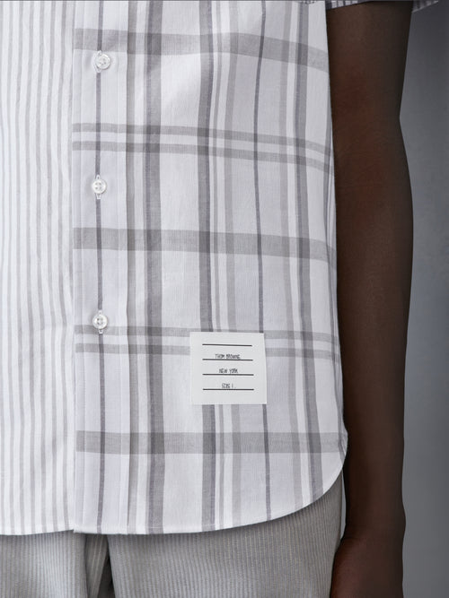 FUNMIX MADRAS COTTON SHORT SLEEVE SHIRT