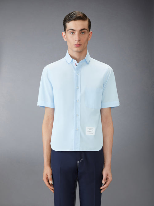 POPLIN ROUND HEM SHIRT