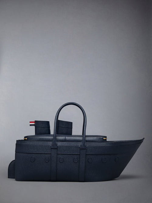 Pebble Grain Leather Cruise Liner Bag