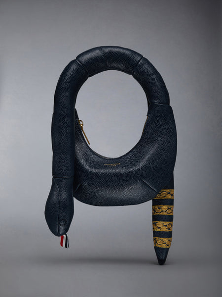 LUNAR NEW YEAR PEBBLE GRAIN 4-BAR SNAKE BAG