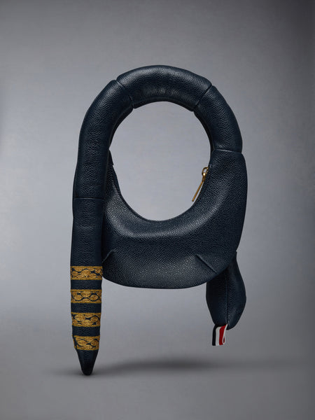 LUNAR NEW YEAR PEBBLE GRAIN 4-BAR SNAKE BAG