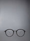 ACETATE AND TITANIUM ROUND EYEGLASSES - BLACK