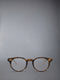 ACETATE ROUND EYEGLASSES - DARK BROWN