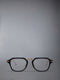 ACETATE AND TITANIUM RECTANGULAR EYEGLASSES - NAVY