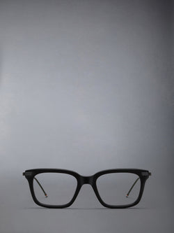 ACETATE AND TITANIUM RECTANGULAR EYEGLASSES